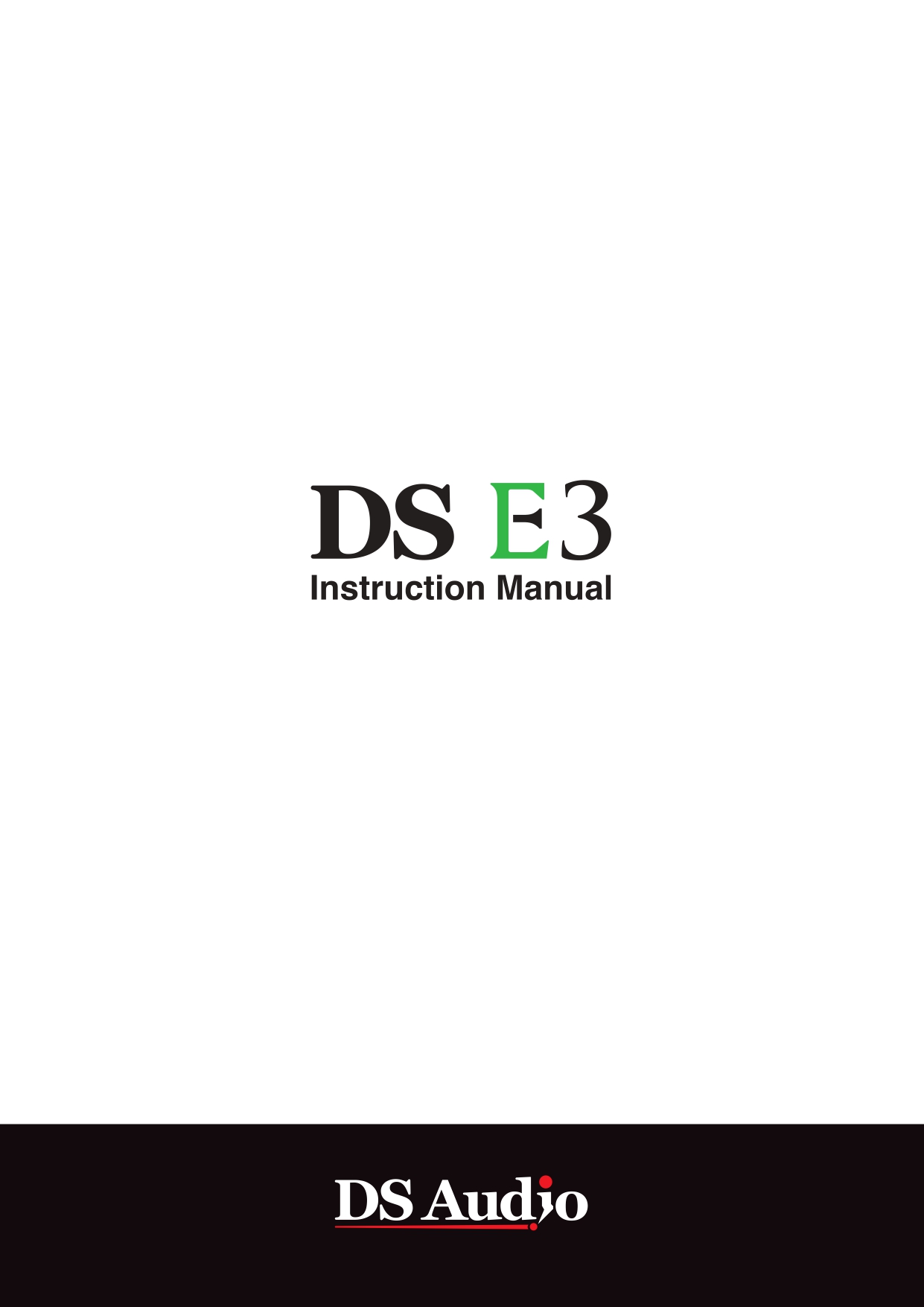 DS-E3 intruction manual
