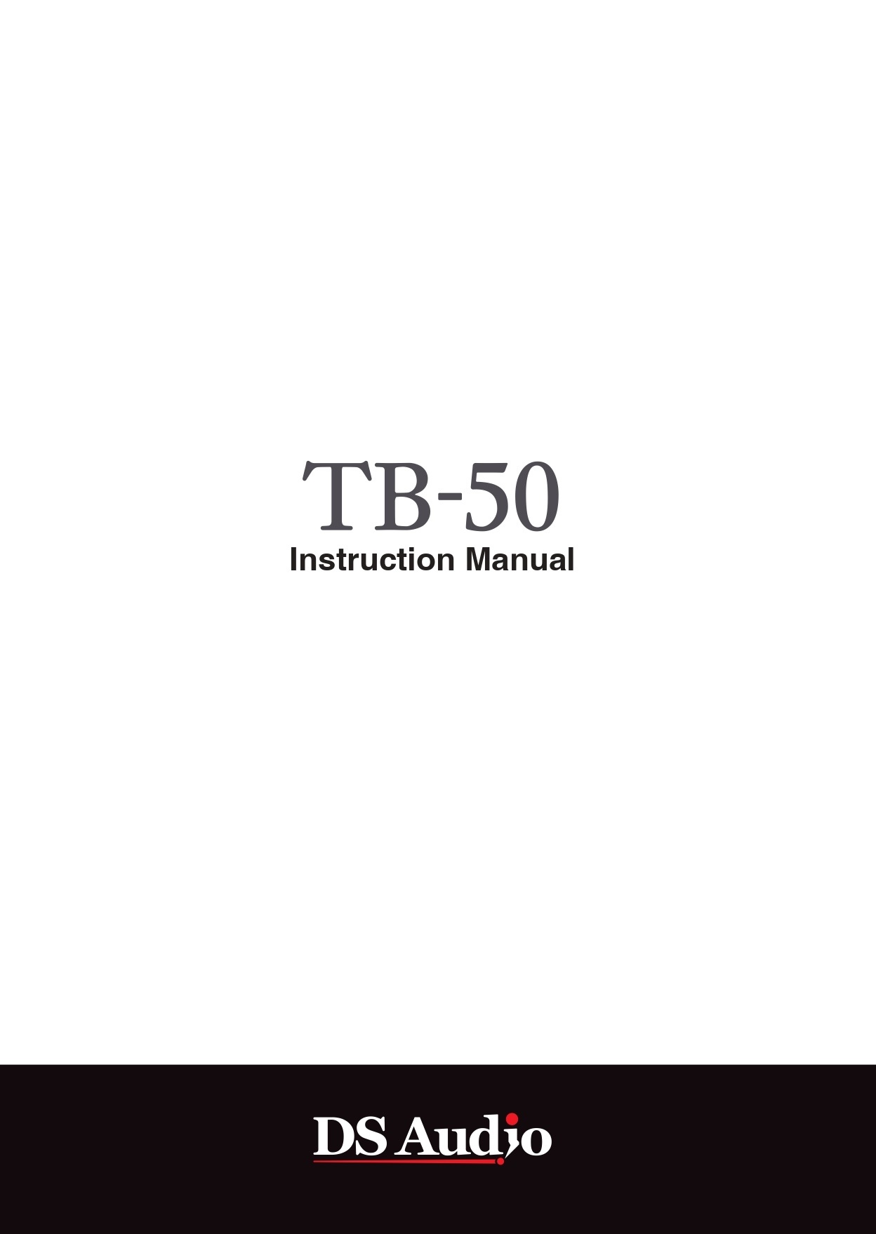TB-50 Instruction manual
